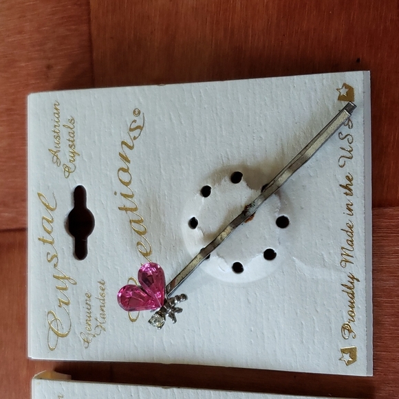 Austrian Crystal Handset Bobby Pins Lot of 2 - Picture 10 of 12
